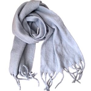 Light‎ Blue Soft Cozy Women's blanket scarf